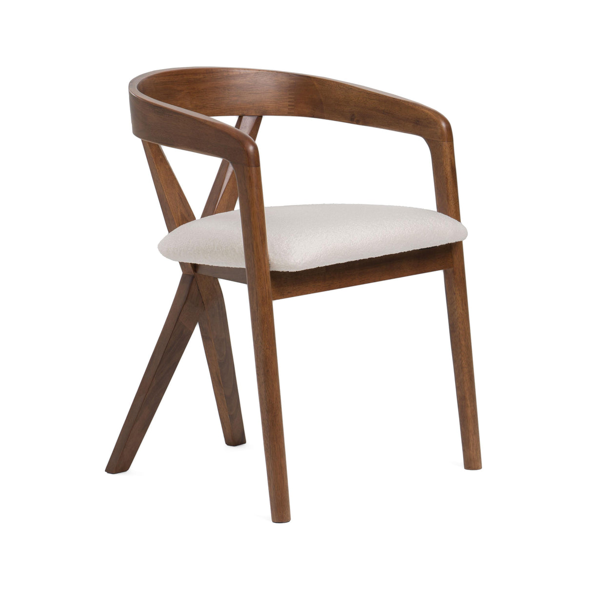 Modrest Weiss Modern Dining Chair - galleria furniture outlet