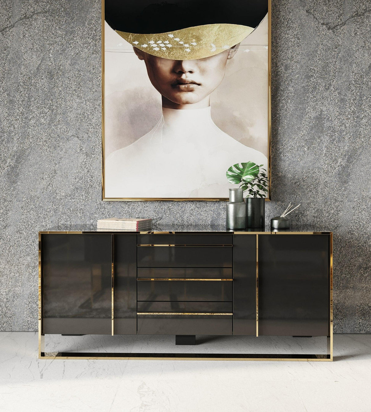 Nova Domus Cartier Modern Buffet - galleria furniture outlet