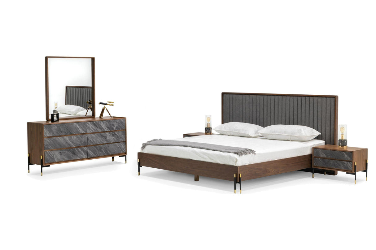 Nova Domus Metcalf Mid-Century Bedroom Set - galleria furniture outlet
