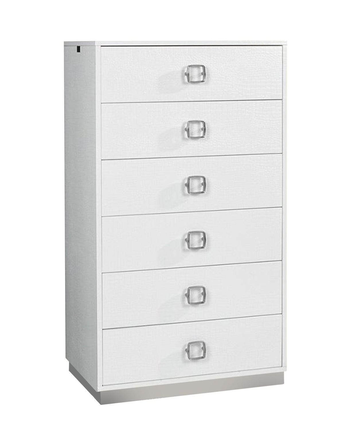 Victoria White Crocodile Lacquer 6 Modern Dresser