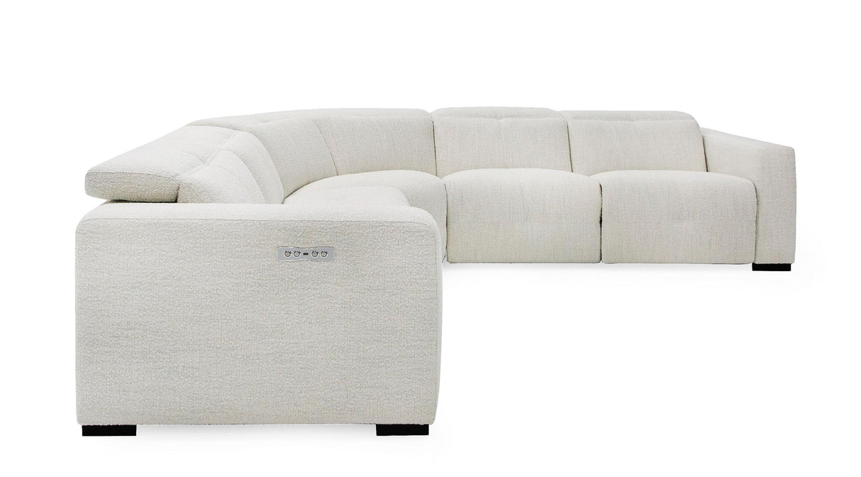 Divani Casa Beck Contemporary Sectional Sofa - galleria furniture outlet