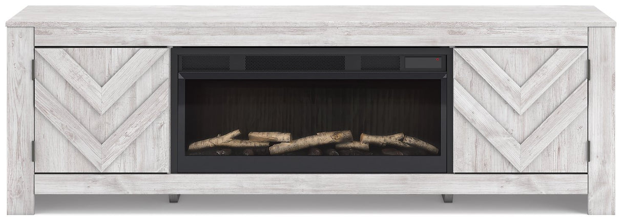 Cayboni 71" TV Stand with Electric Fireplace