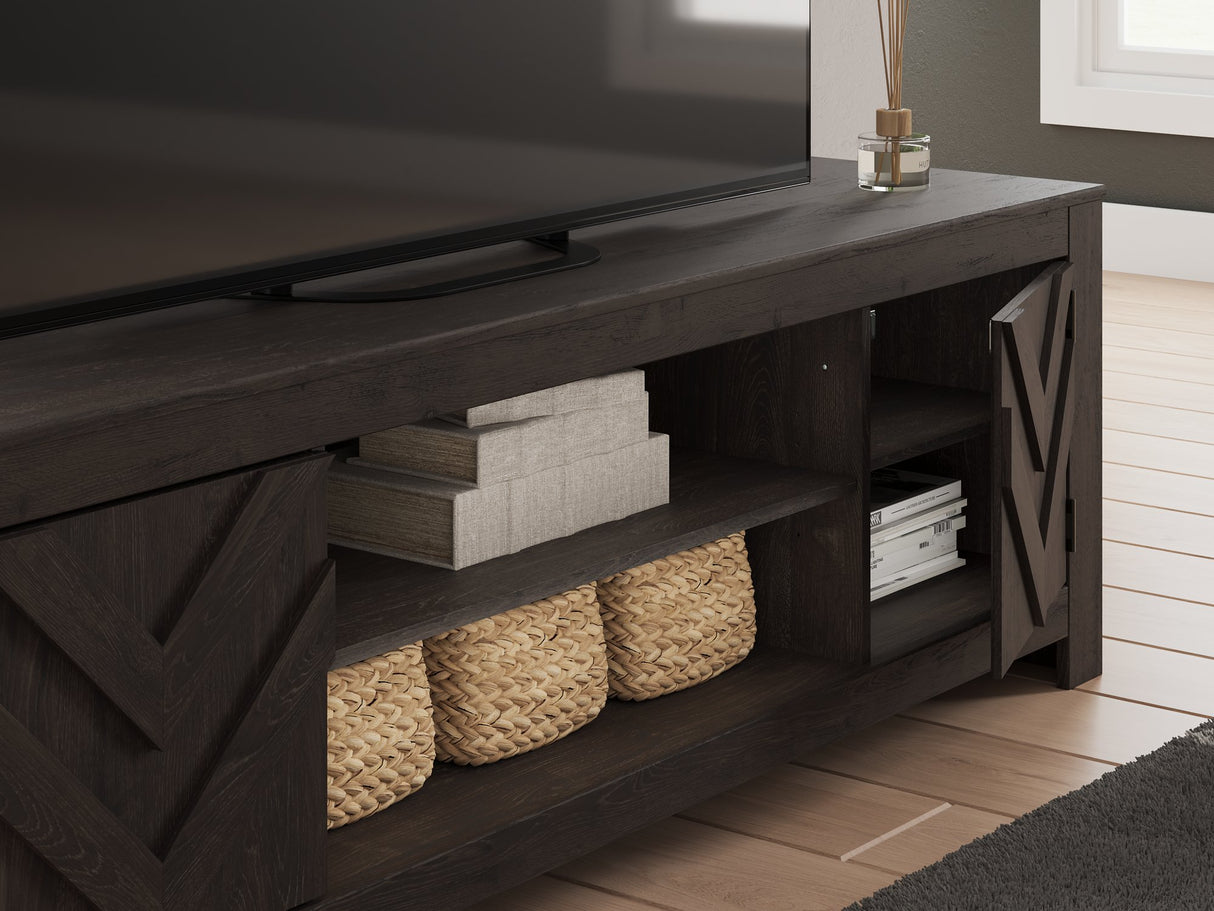 Cayboni 71" TV Stand with Electric Fireplace