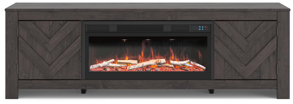 Cayboni 71" TV Stand with Electric Fireplace