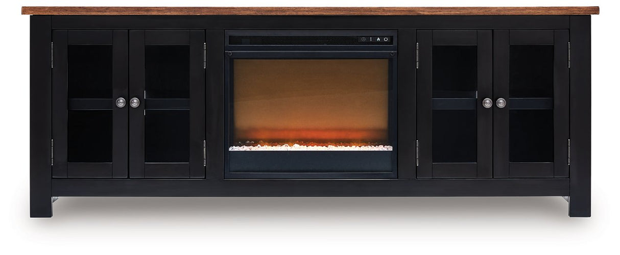 Wildenauer 76" TV Stand with Electric Fireplace