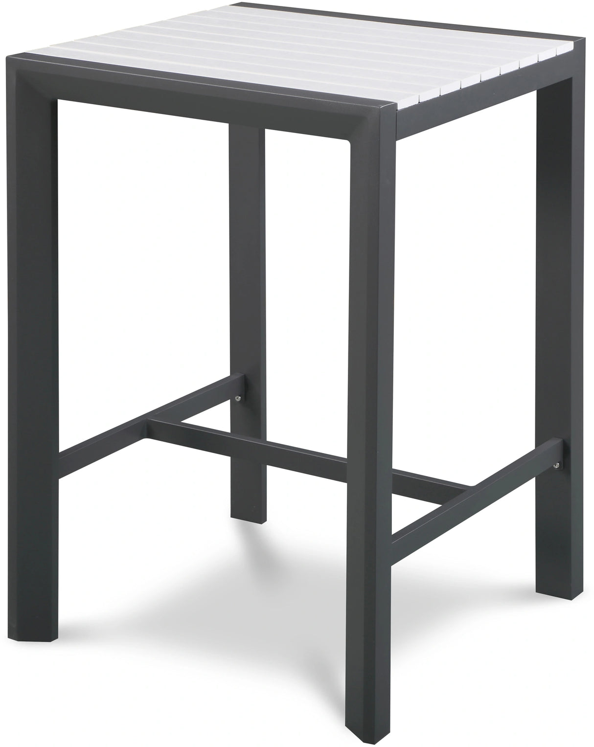 Nizuc White manufactured wood Outdoor Patio Aluminum Square Bar Table