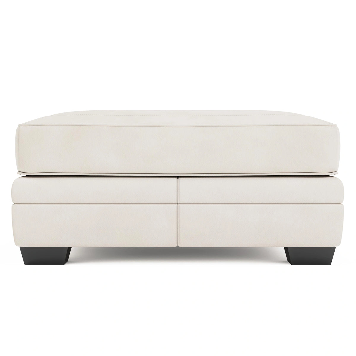 Grandview Leather Ottoman Without Nails