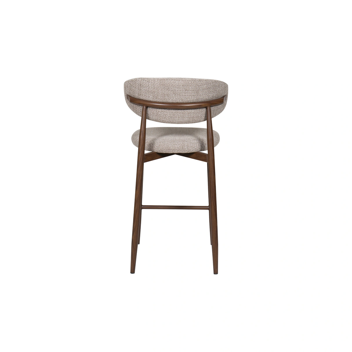Royce Counter Chair W/Walnut Metal Frame-Toast (2 Per Carton)