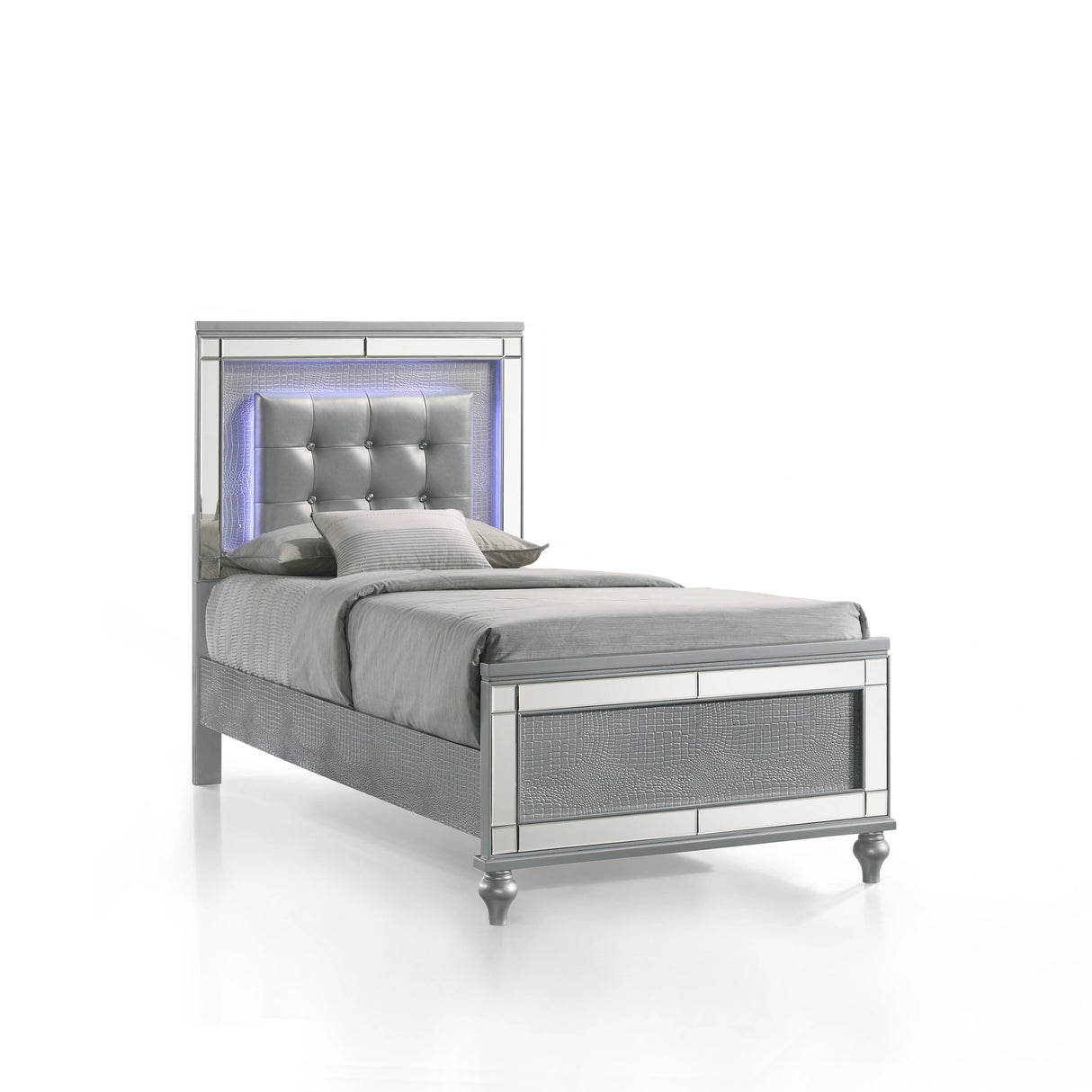 VALENTINO California King WK SIDE RAILS-SILVER