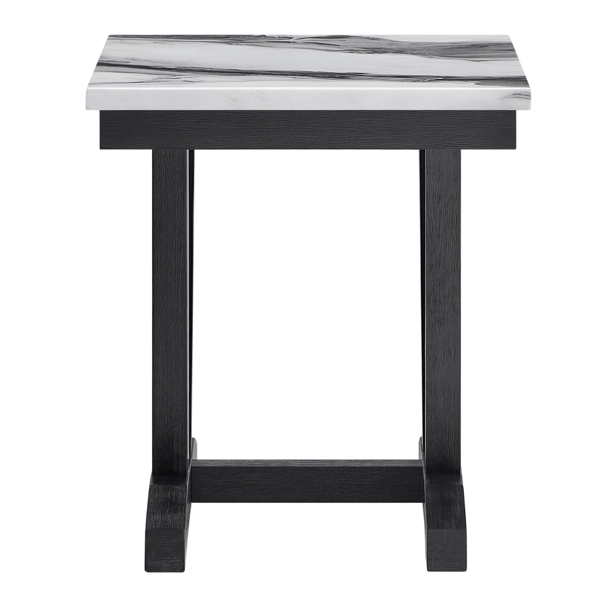 T1319 Blk/Wht End Table