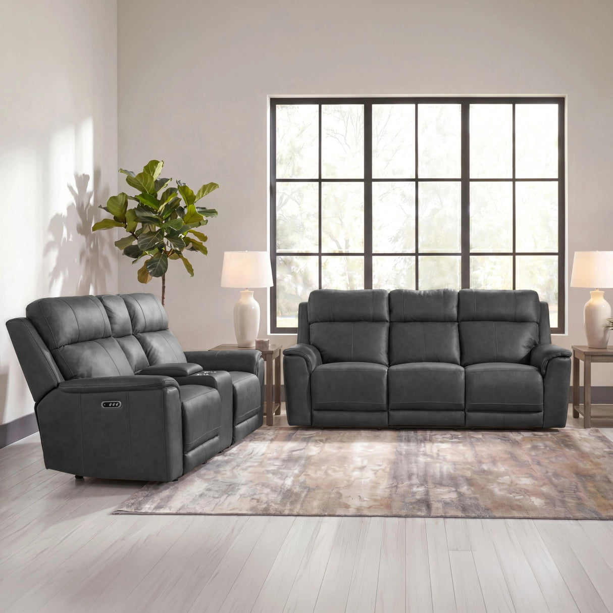 Mustang Living Room Set in Aline