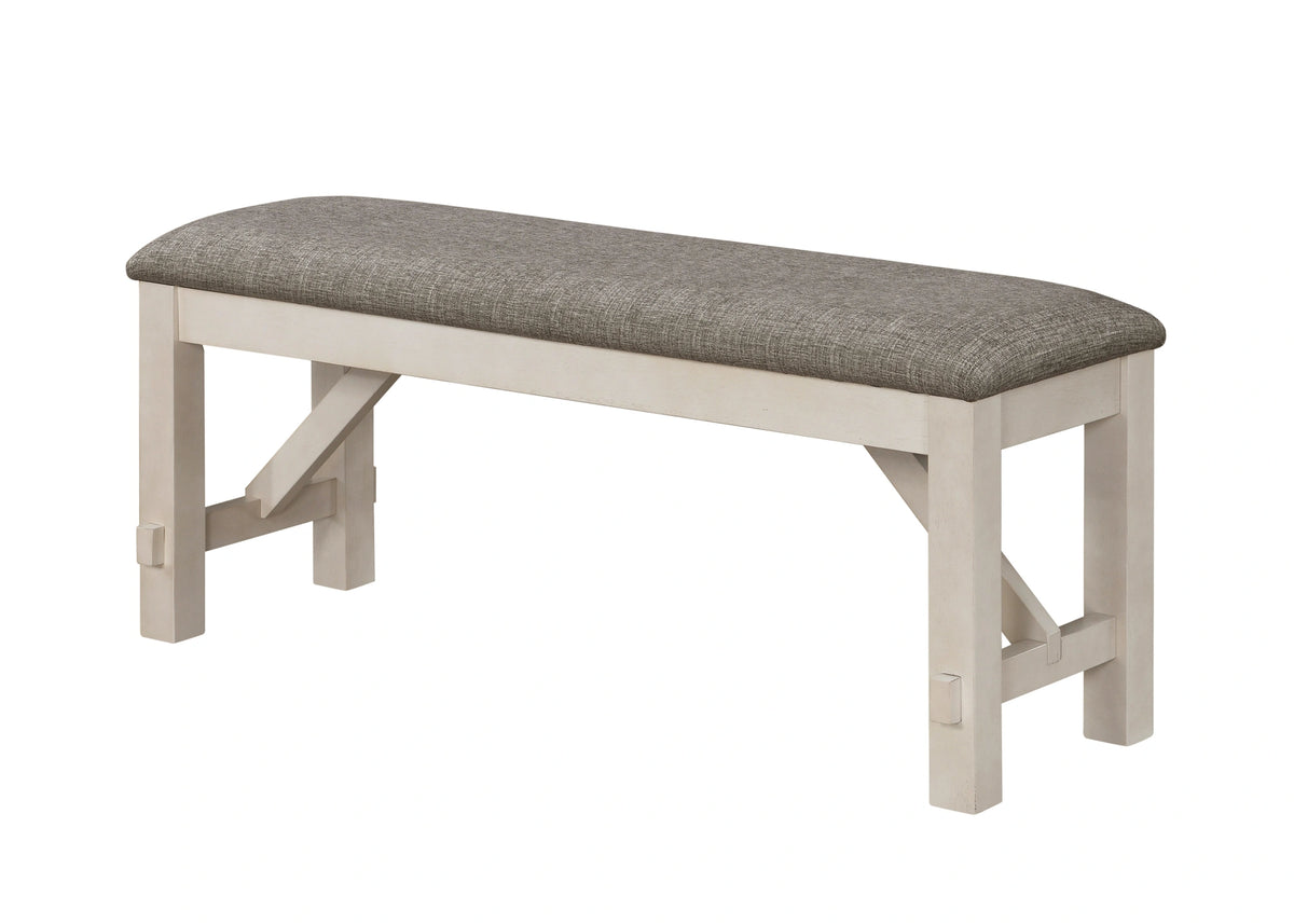 Crown Mark Maribelle Bench in Chalk/Grey image