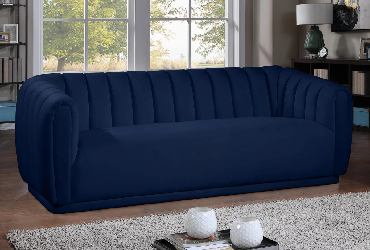 Dixie Navy Velvet Sofa