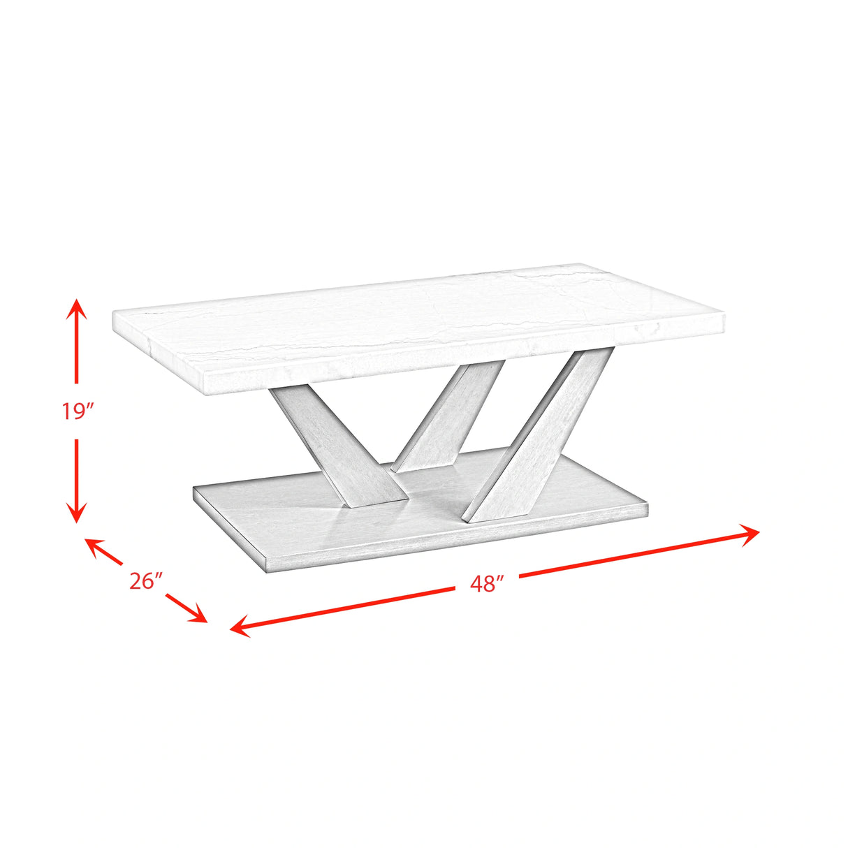 Greta 2PC Occasional Table Set-Coffee Table & End Table