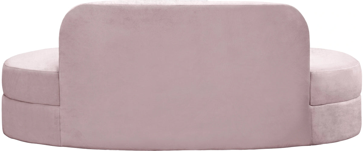 Mitzy Pink Velvet Sofa