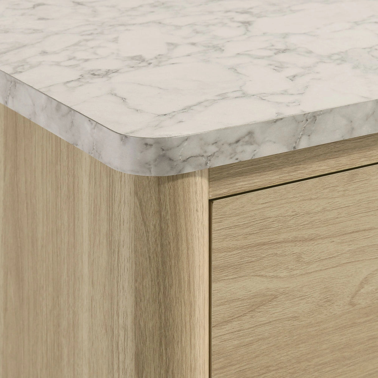 Jonas Dresser and Mirror Set in Natural