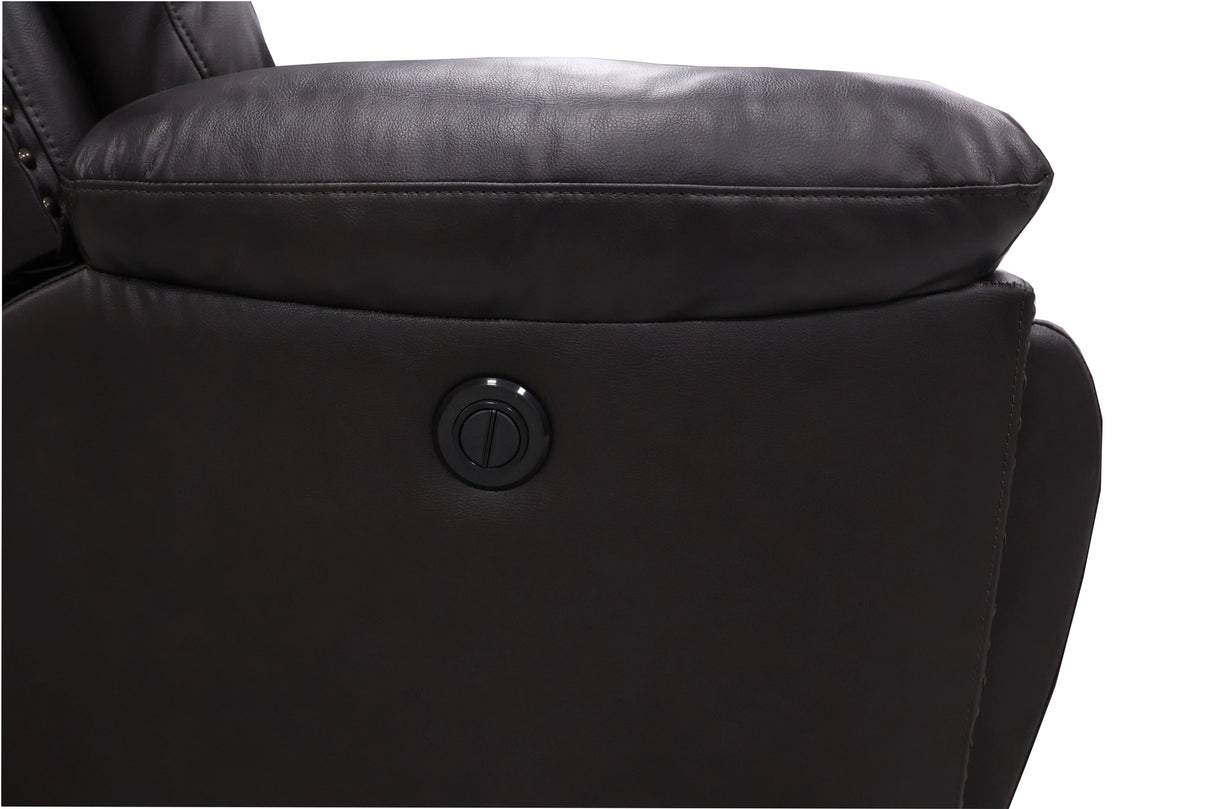Nikko Glider Recliner W/Pwr Fr-Brown