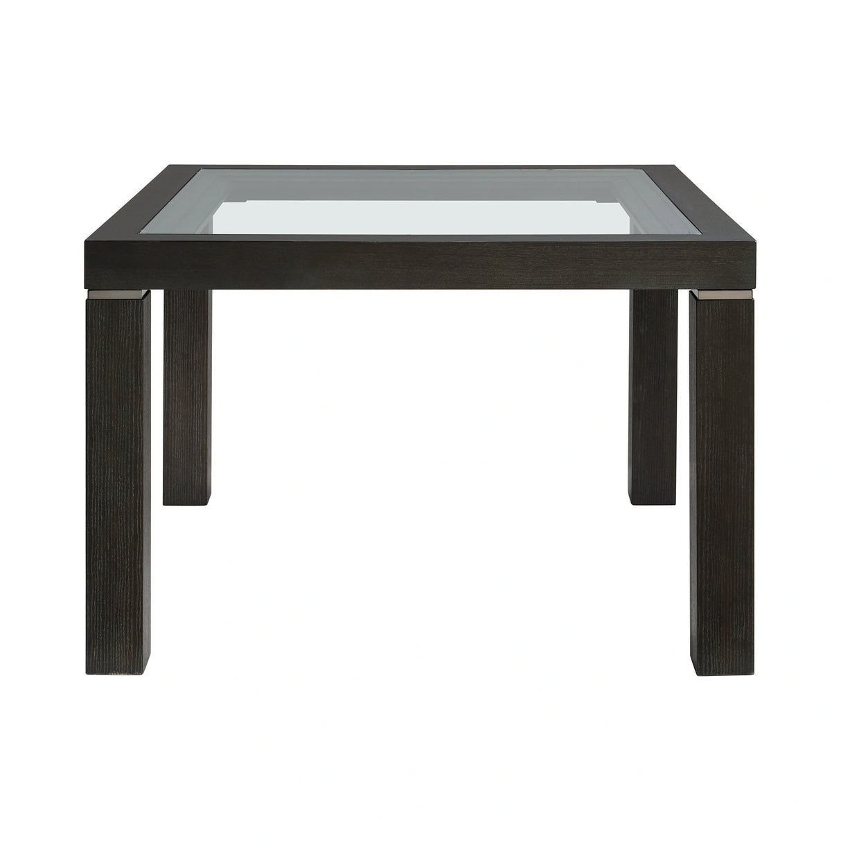 Elodie Counter Table with Glass in Charcoal