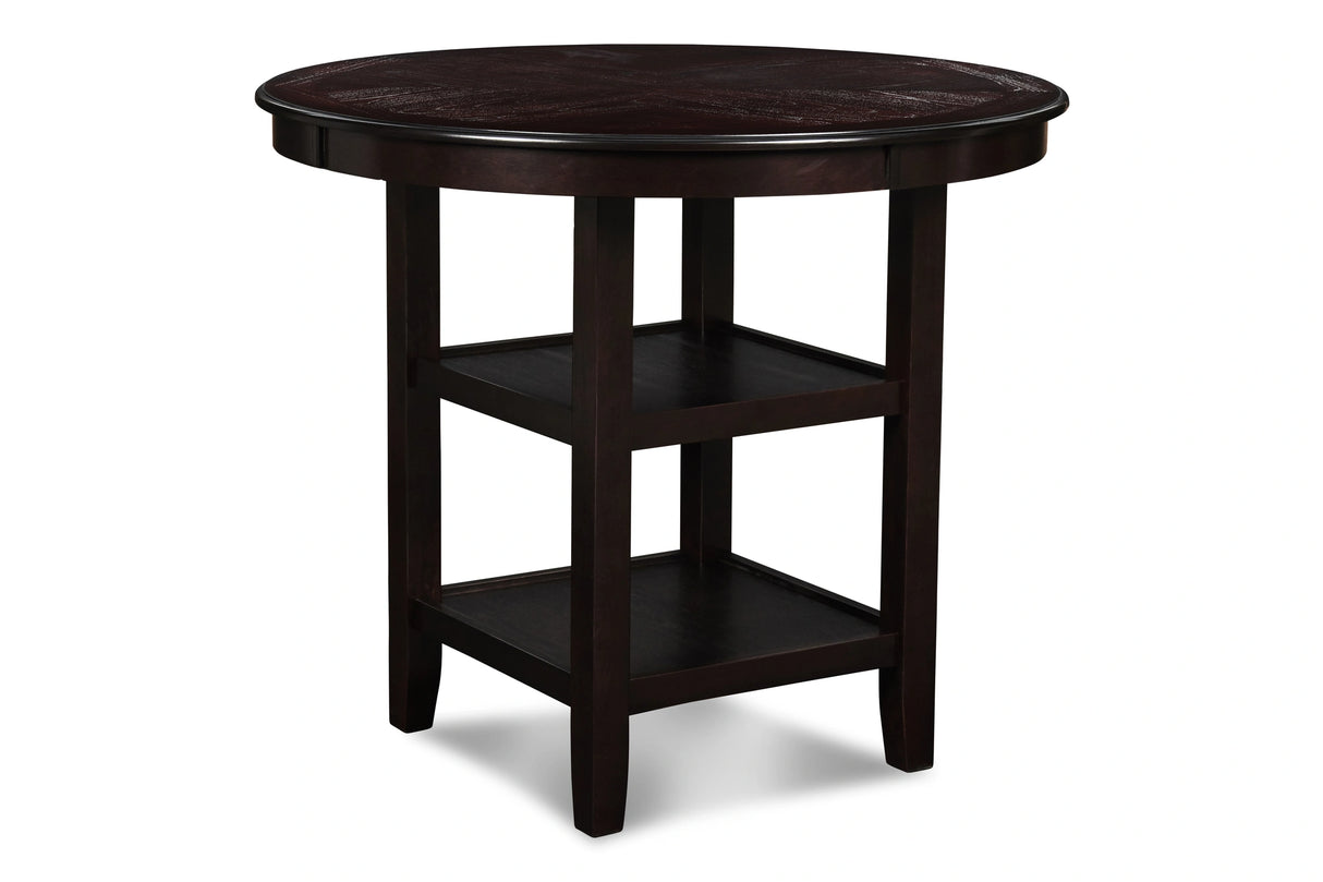 GIA ROUND COUNTER DINING 5 PC SET-EBONY
