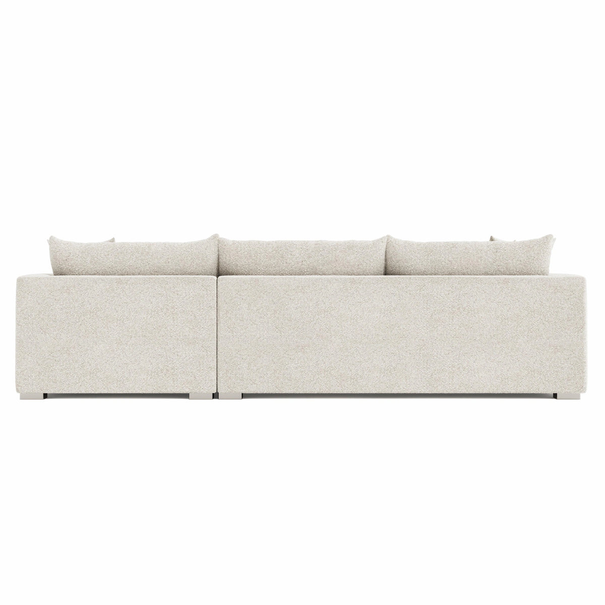 Helena Fabric Sectional Metal Foot