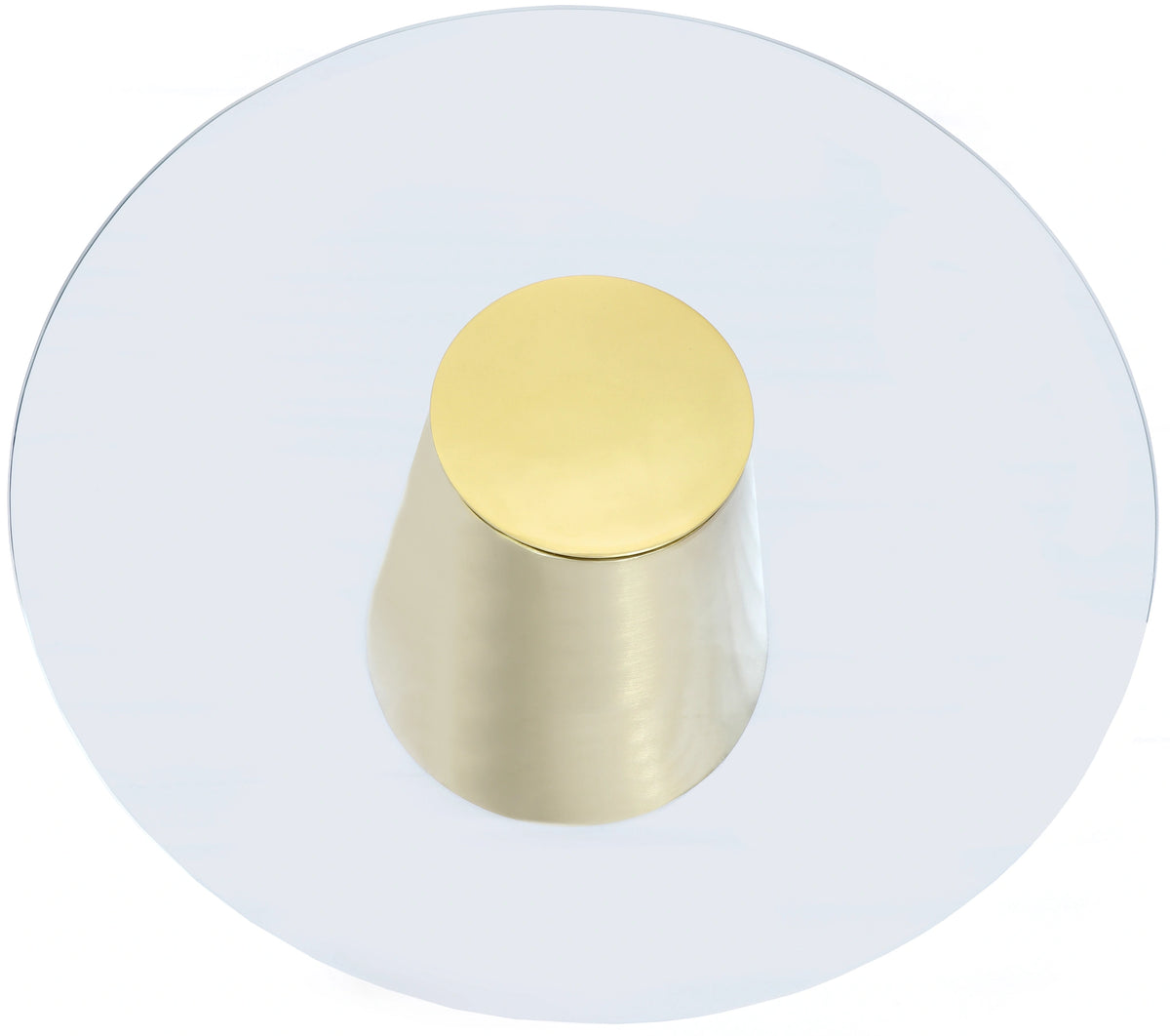 Glassimo Brushed Gold Coffee Table