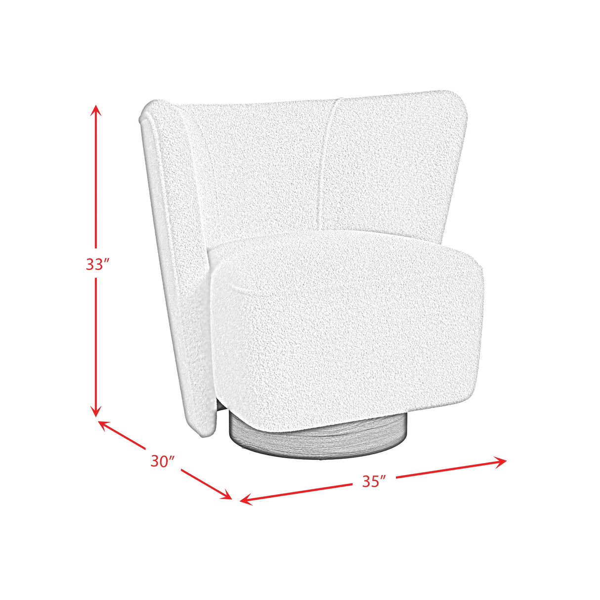 Kuga Swivel Chair in Ching Sand
