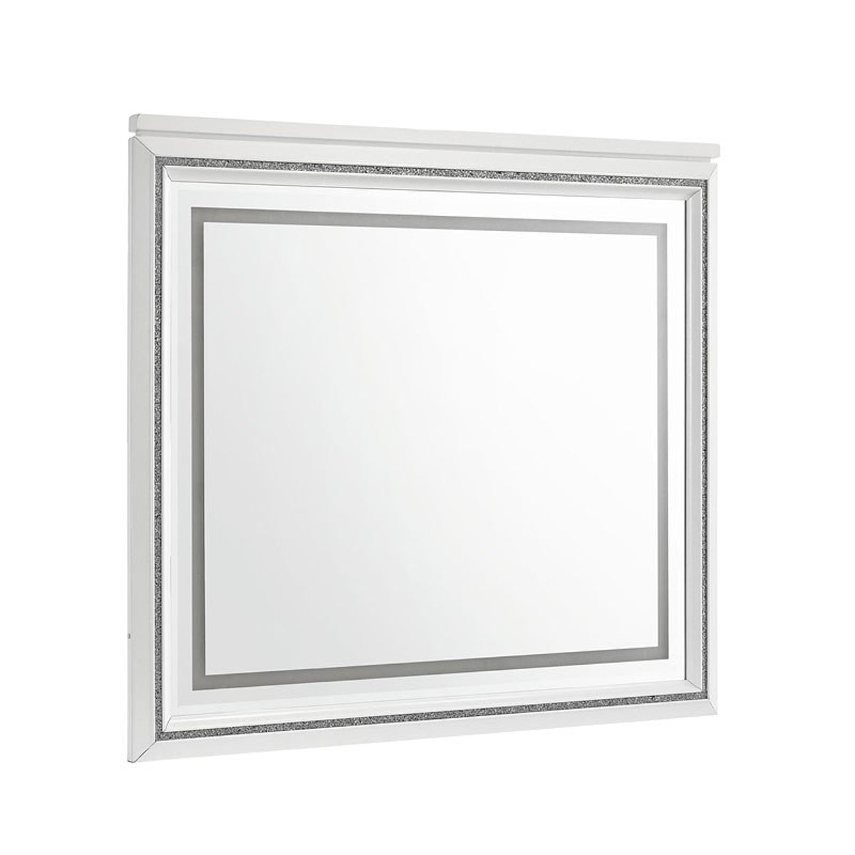 Elements International Moondance Mirror in White image