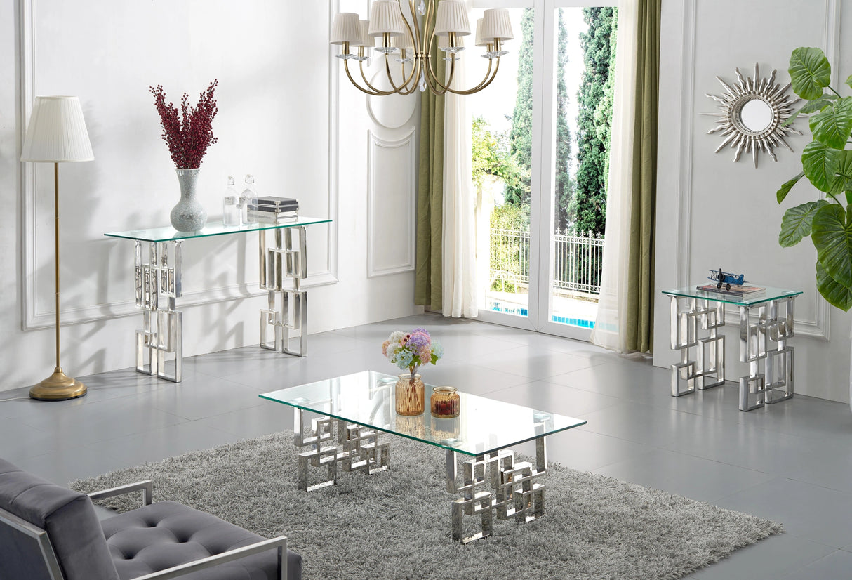 Alexis Chrome End Table
