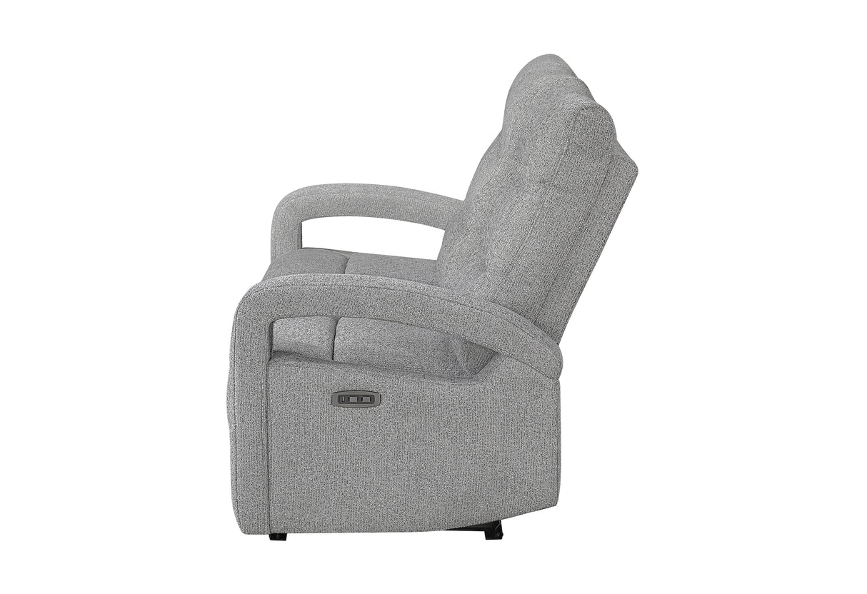U6611 Grey 15 Power Reclining Sofa with LED