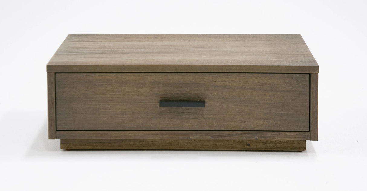 Fantasia - Contemporary Walnut & Grey Bed with Two Nightstands