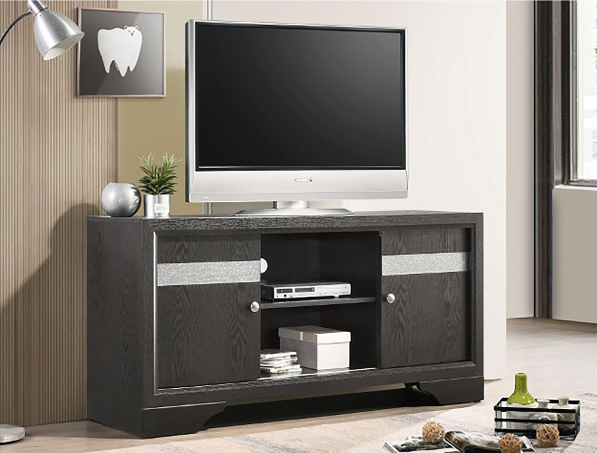 Crown Mark Furniture Regata TV Stand in Gray