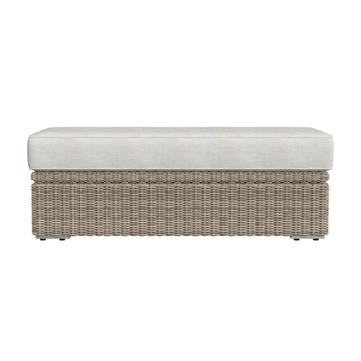 Carmona Ottoman - Natural and Olefin Beige