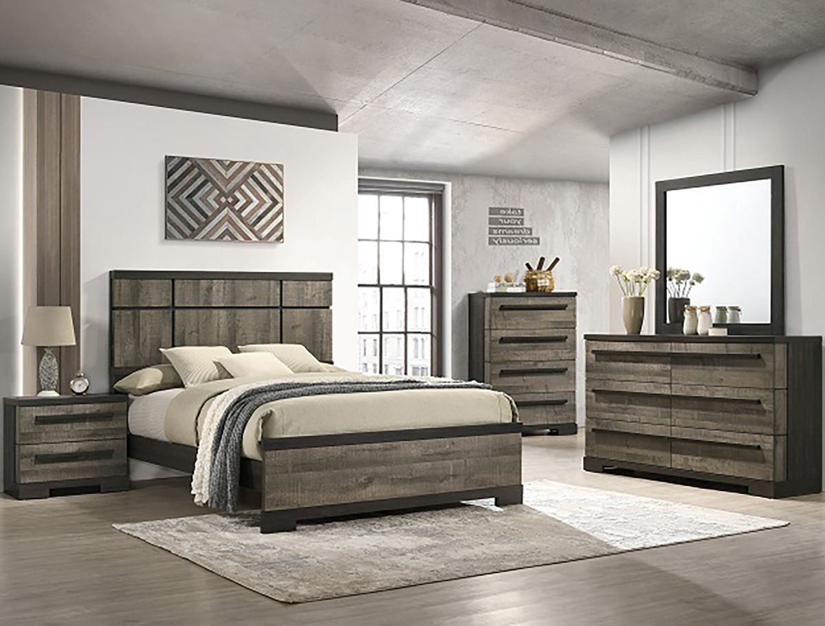 Crown Mark Furniture Remington 6 Drawer Dresser In Brown