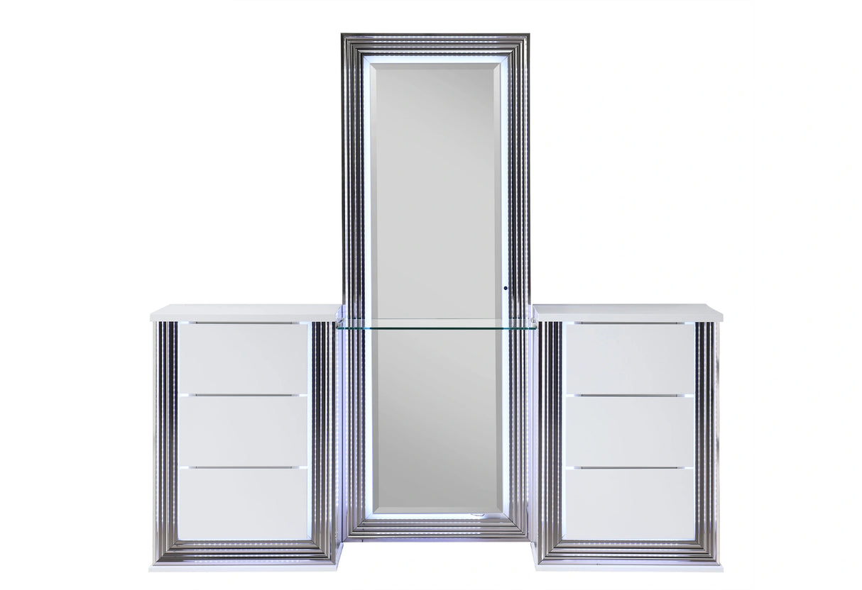 Ylime Smooth White Vanity with LED