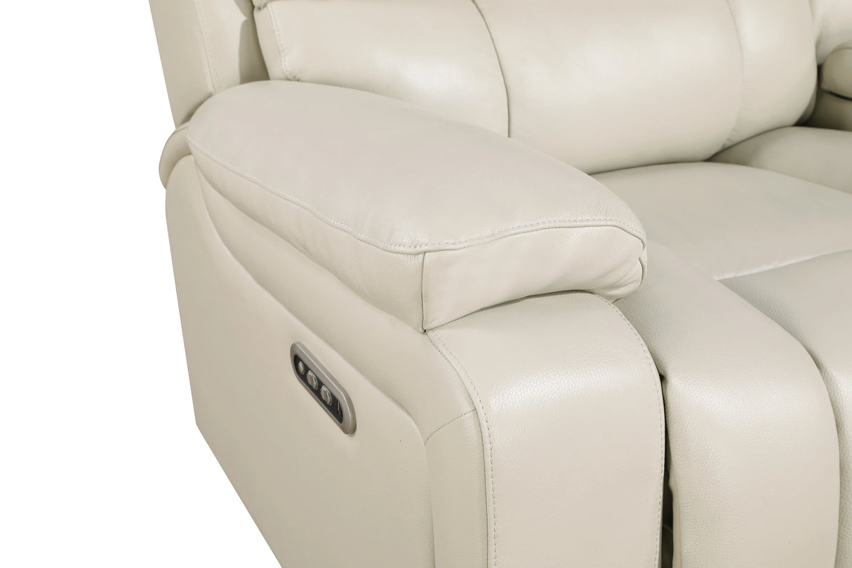 CICERO CONSOLE LOVESEAT W/ PWR FR & HR-CREAM