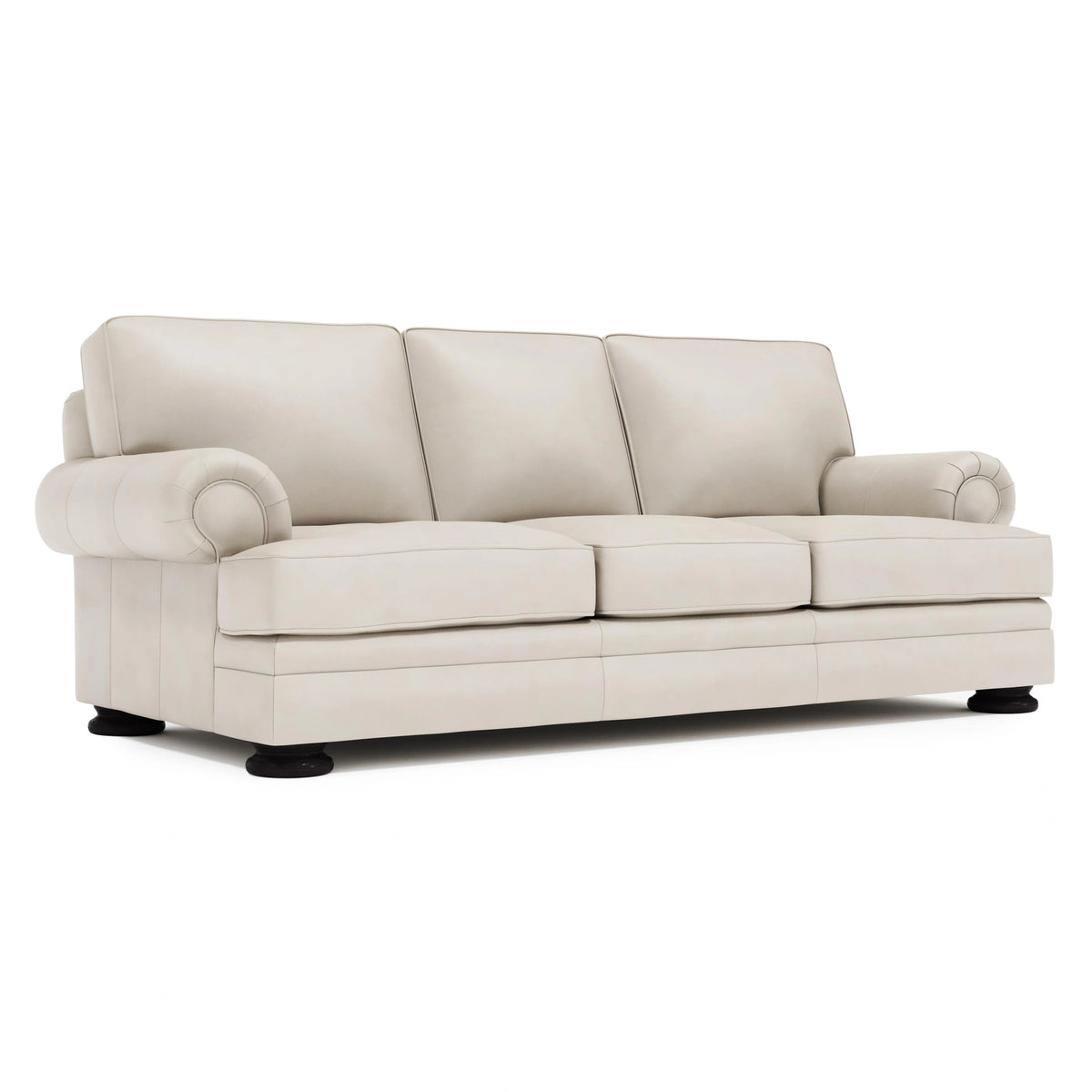 Foster Leather Sofa Without Pillows & Nails