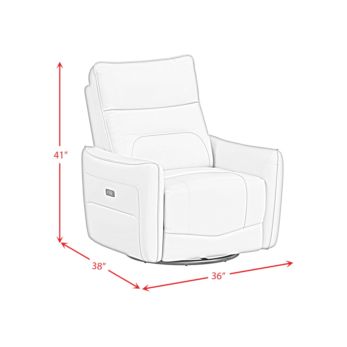 Deco P1 Recliner with Glider and Swivel
