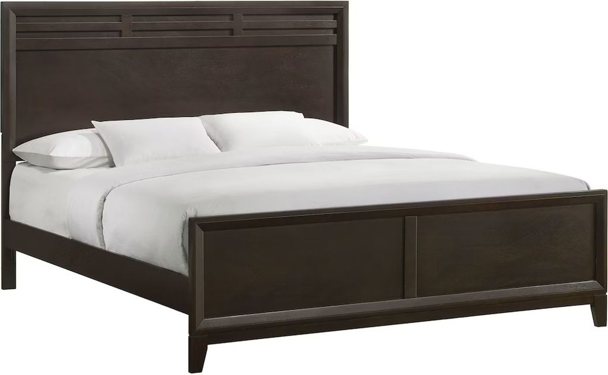 Elements International Beaumont King Panel Bed in Merlot image