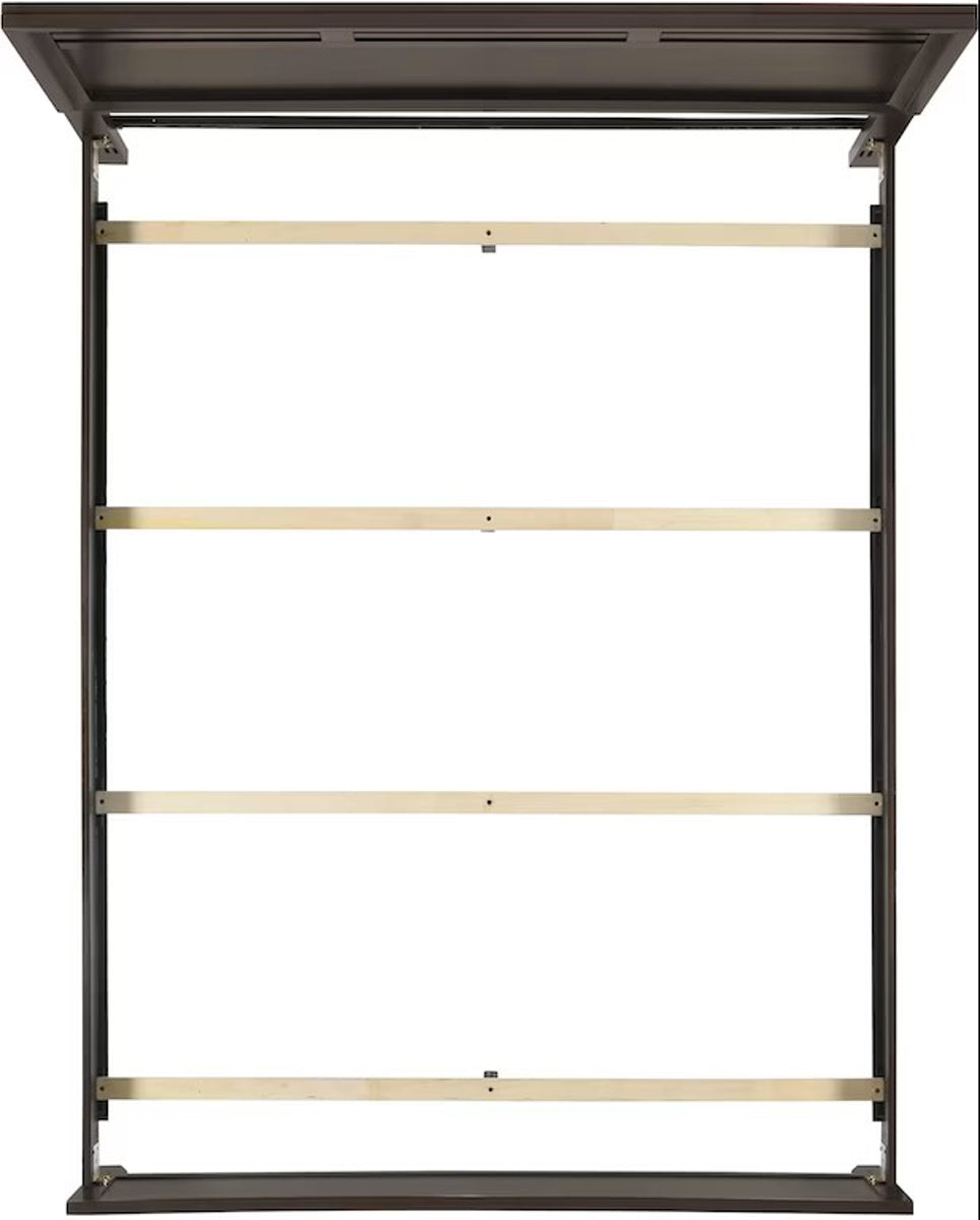 Elements International Beaumont King Panel Bed in Merlot