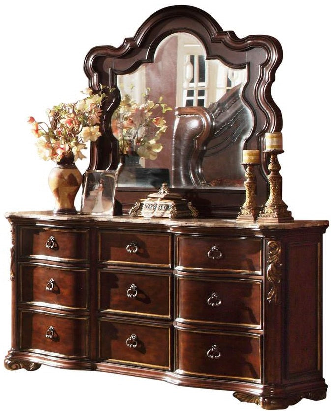 Galaxy Home Bella Dresser in Dark Walnut - galleria furniture outlet