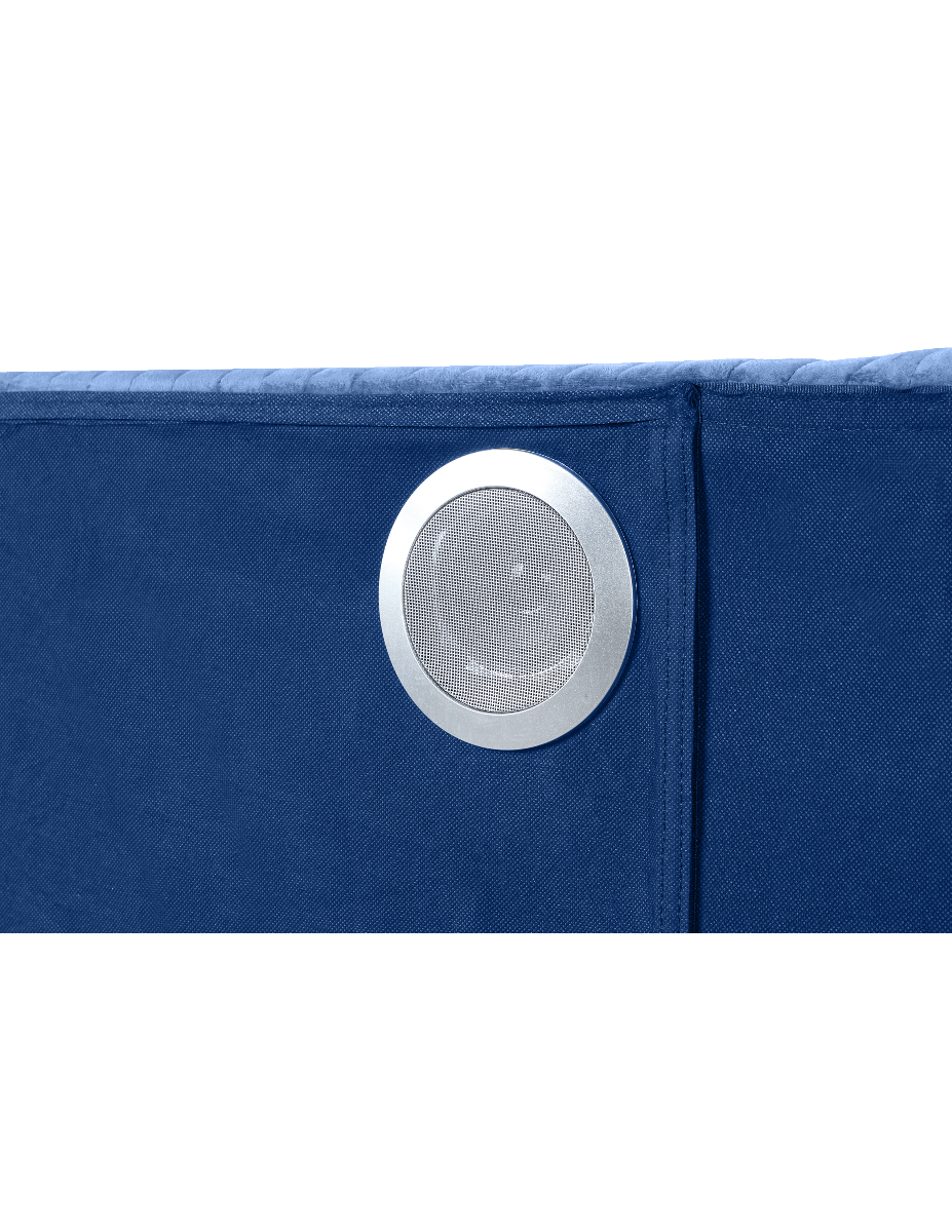 Galaxy Home Lizelle Queen Bed in with Ambient Lighting in Blue image