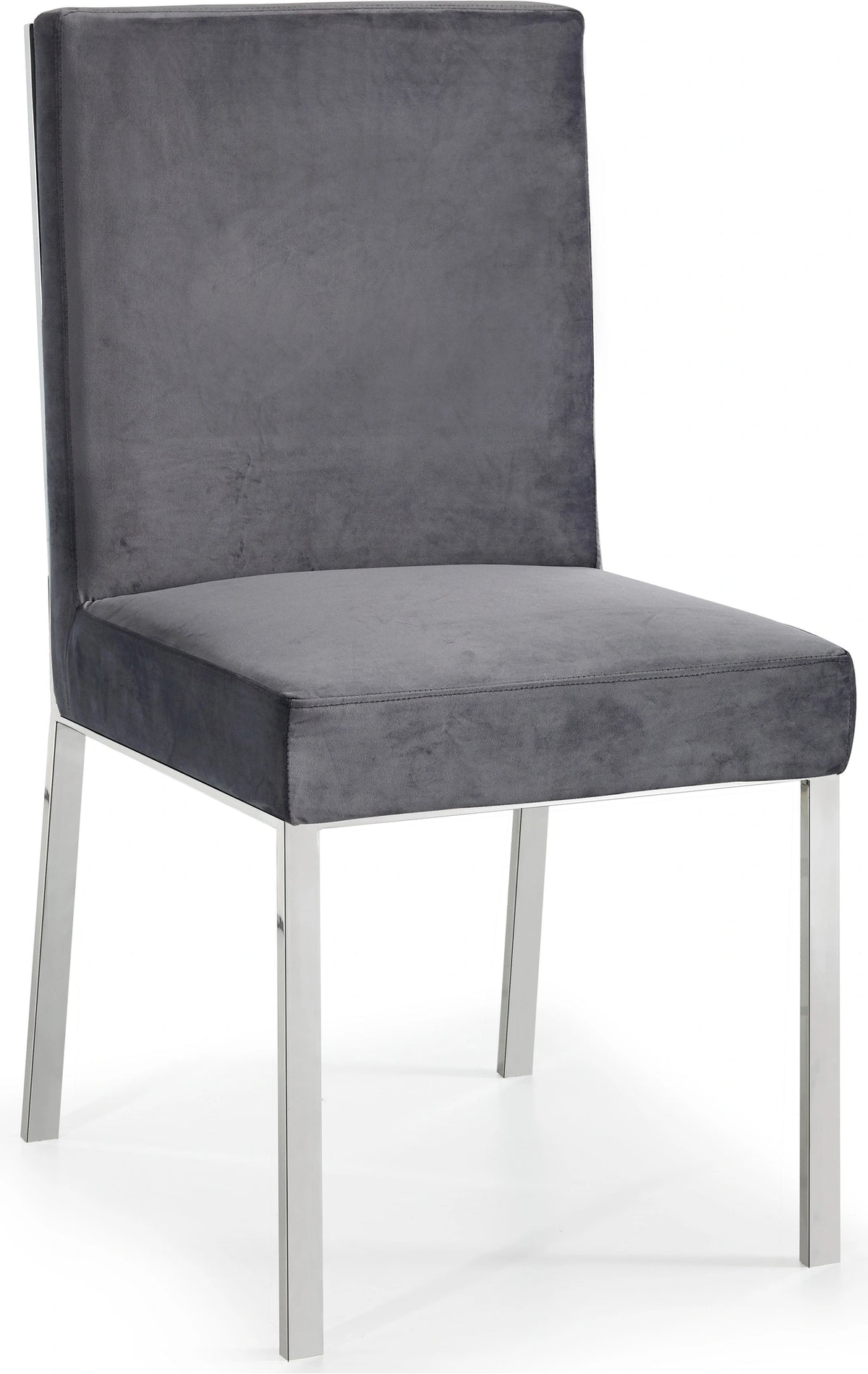 Opal Grey Velvet Dining Chair