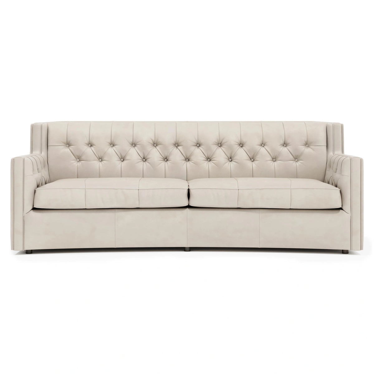 Candace Leather Sofa Without Pillows & Nails