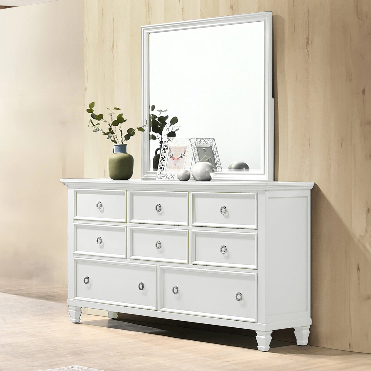 Tamarack Mirror- White