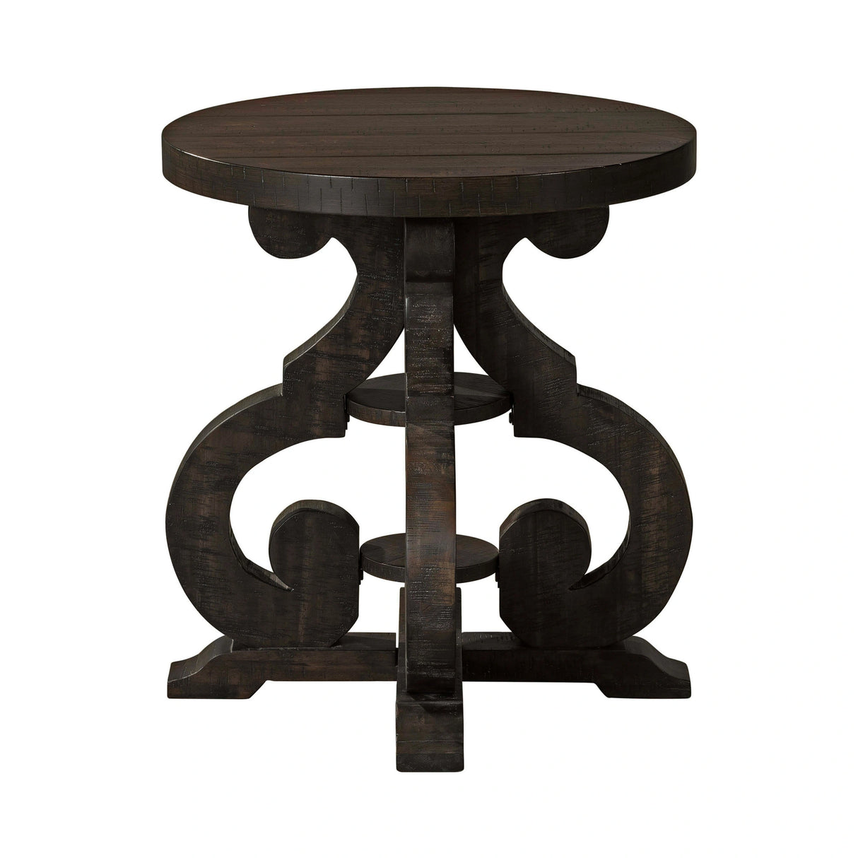 Stone Occasional Side Table With PU Base