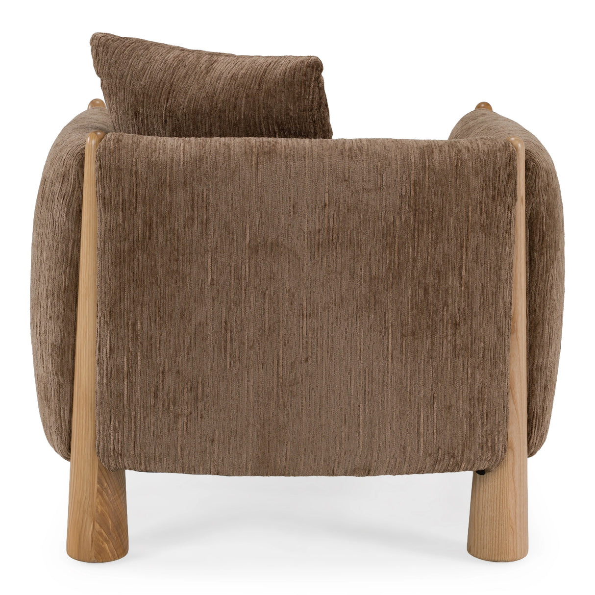 Voight - Contemporary Brown Fabric Accent Chair