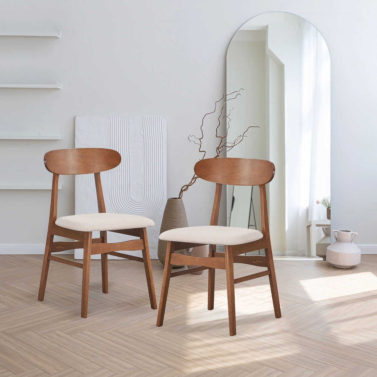 Morocco Dining Chair W/Natural Seat Cushion (2 Per Carton)