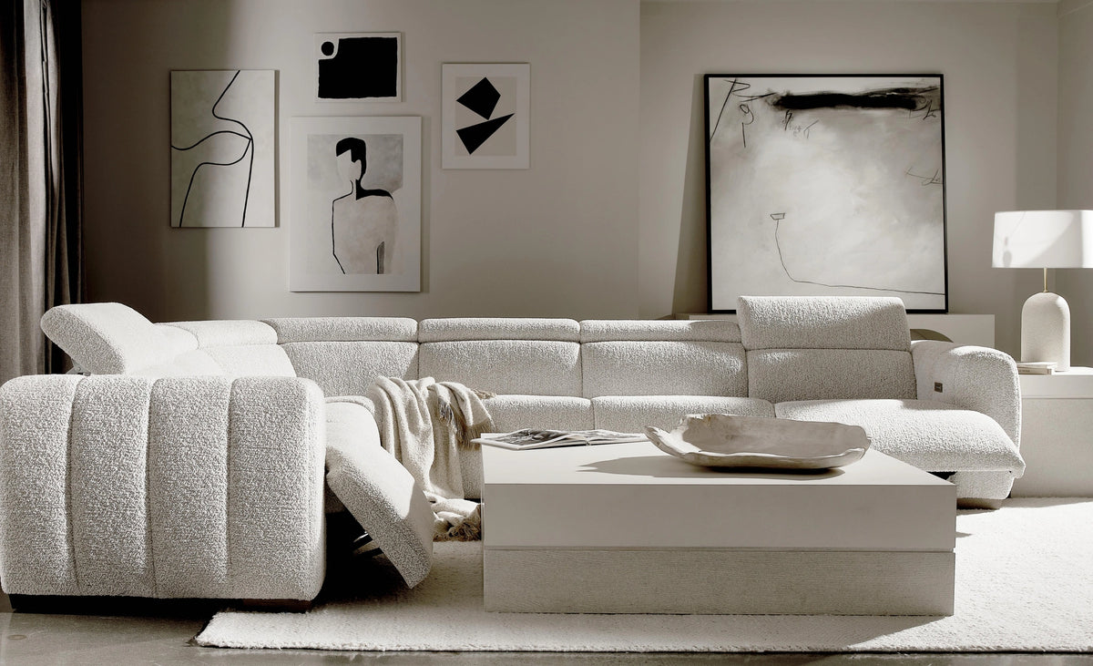 Aldo Fabric Power Motion Sectional