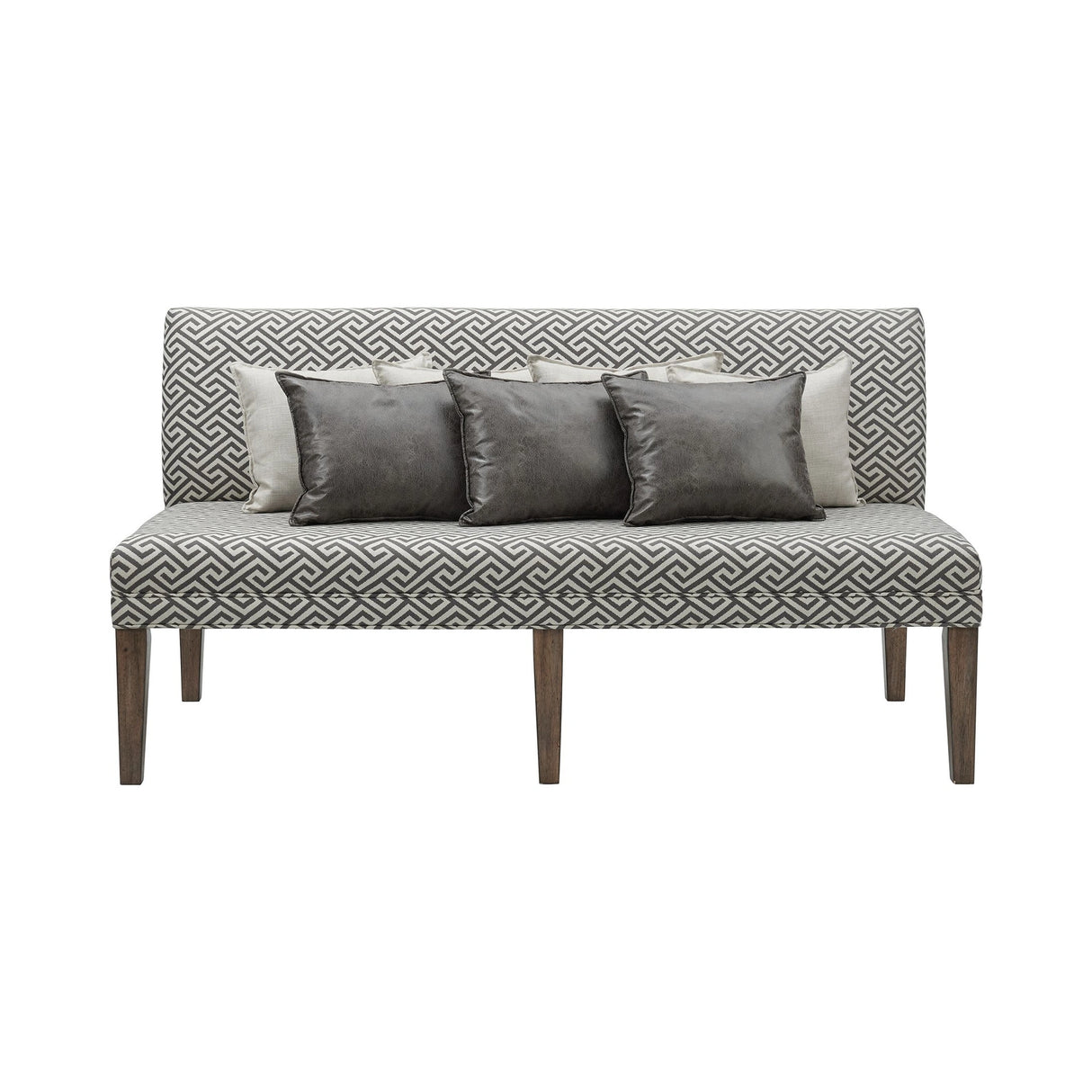 Gramercy Dining Three Seat Sofa w/Seven Pillows