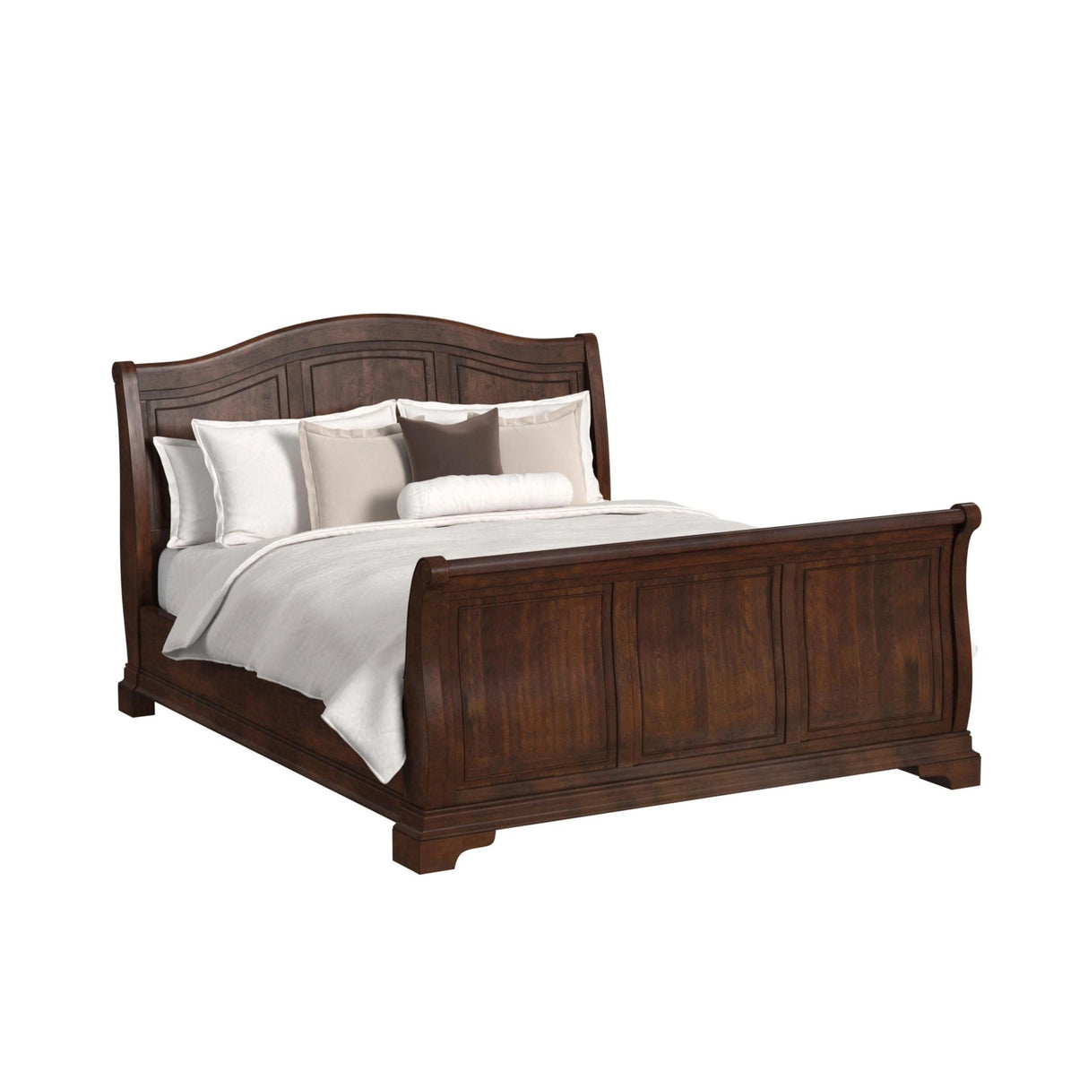 Cameron Cherry Sleigh Bedroom Set
